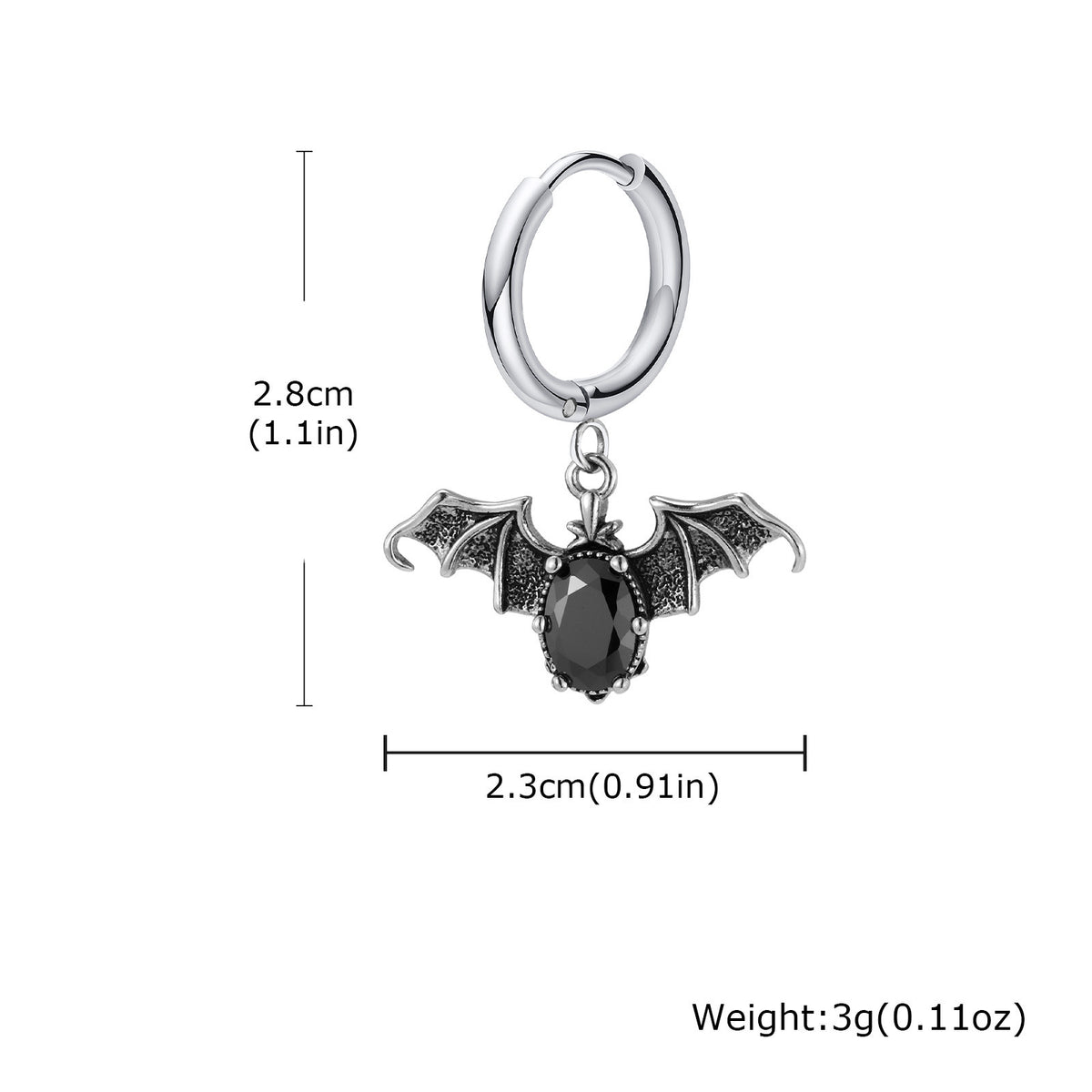 Celestial Moth Jewelry — Single Earrings or Necklace