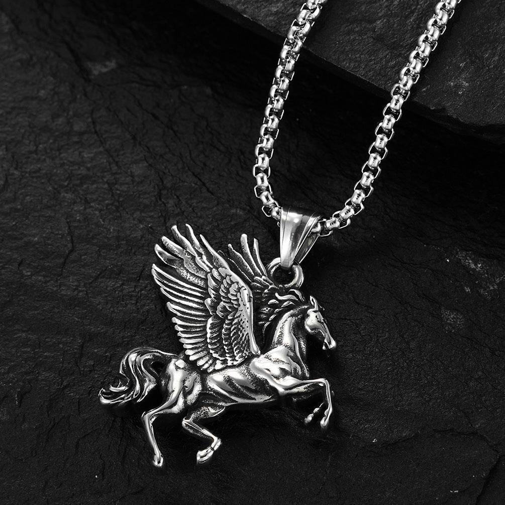 Amazon Source Greek Mythology Pegasus Unicorn Necklace Pendant