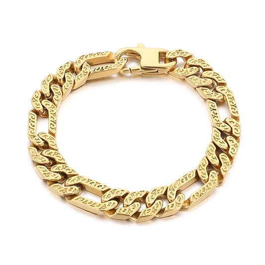 Planderful Mens Personalized Punk Pattern Bracelet Pro