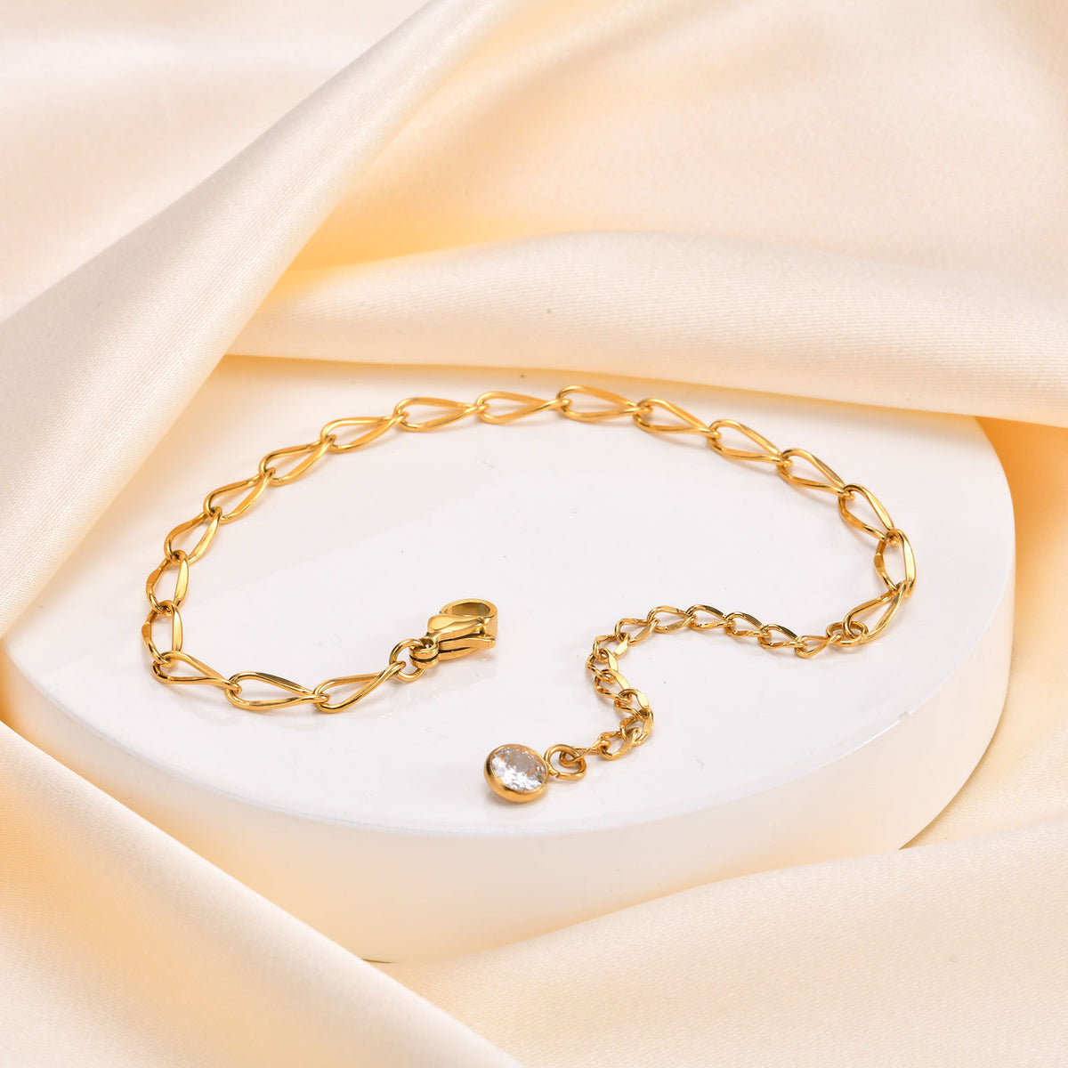 Gold-Plated Stainless Steel Bracelet