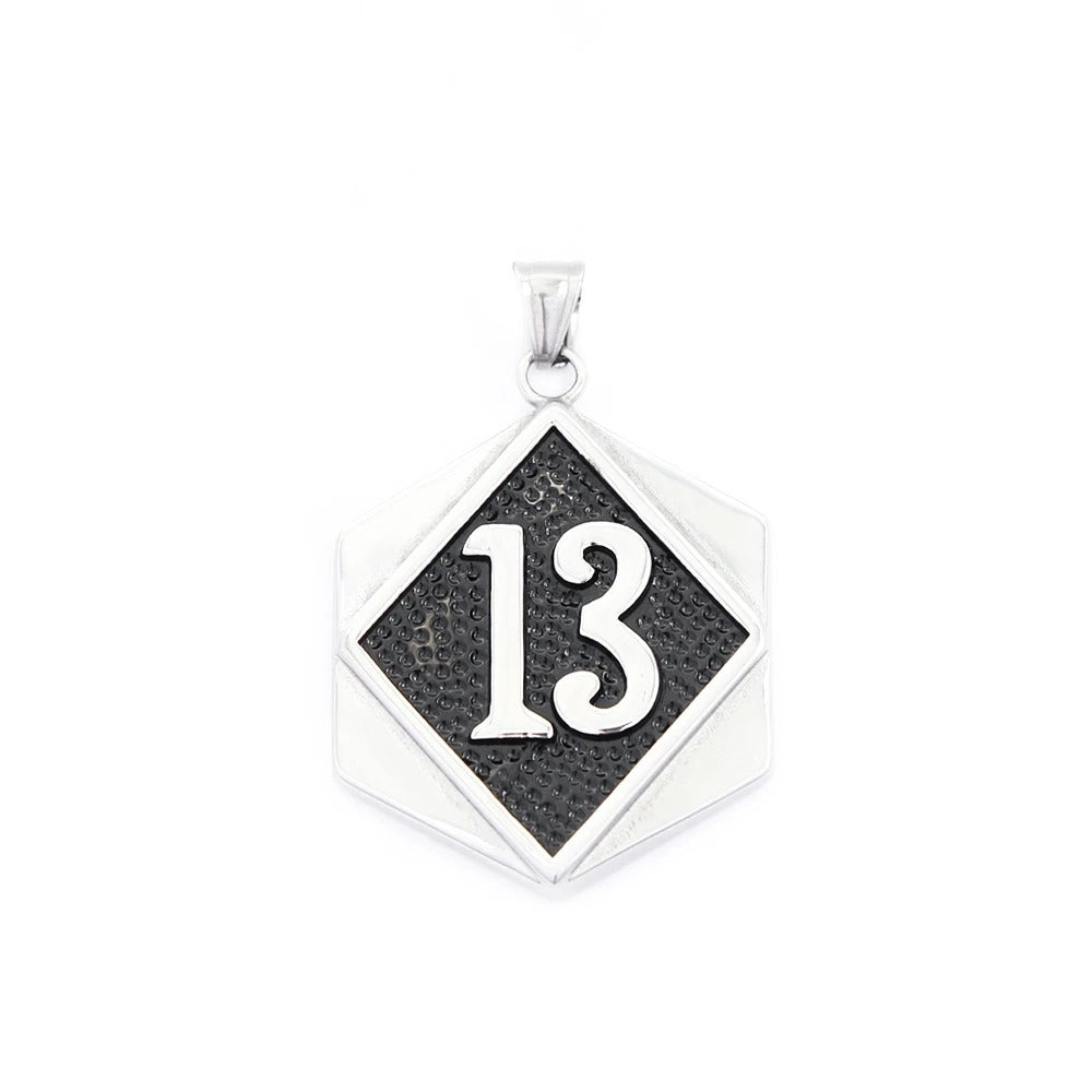 Trendy Digital Stainless Steel Men's Pendant Necklace