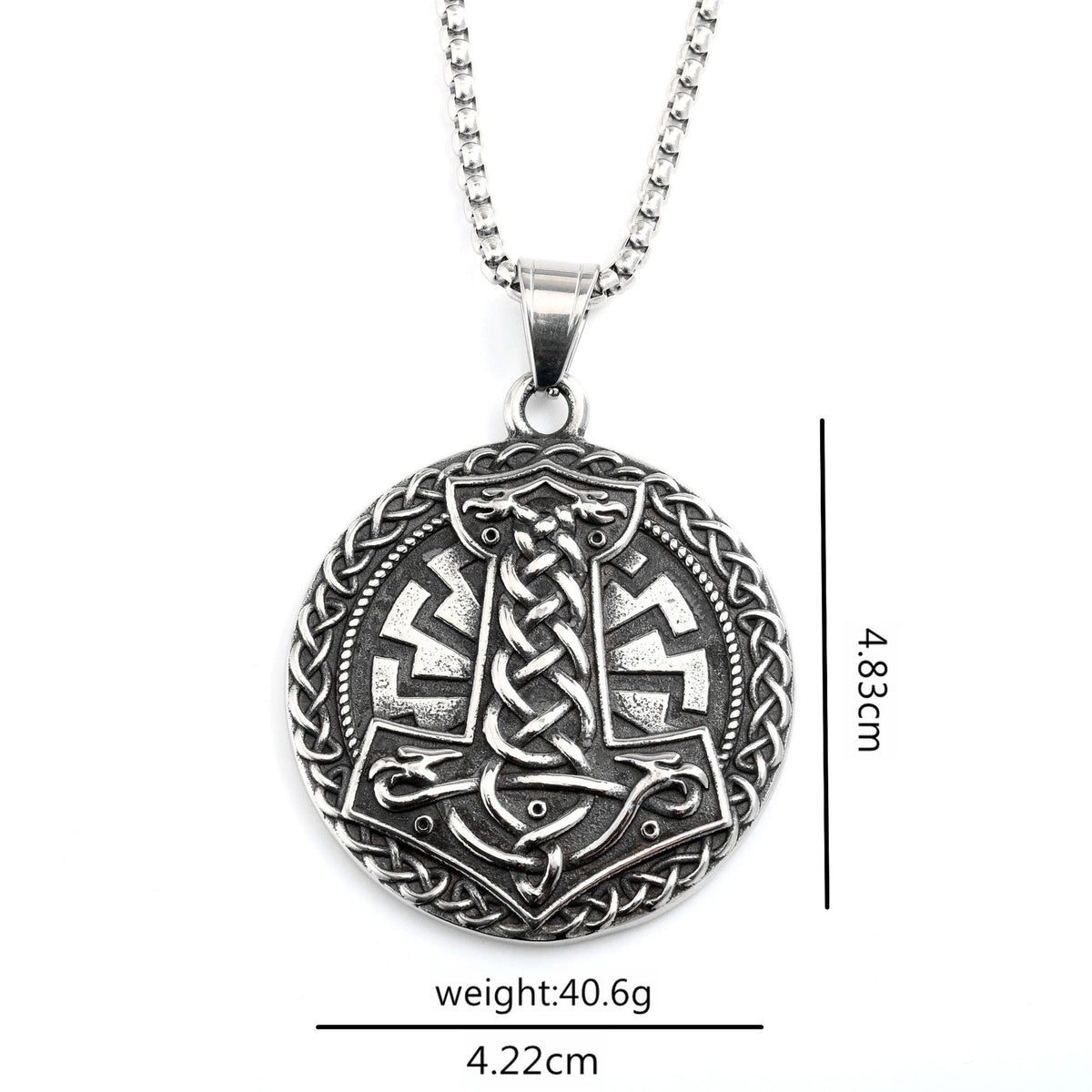 Punk Viking Stainless Steel Pendant Necklace