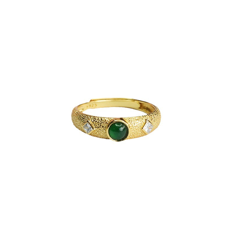 Green Jadeite Vintage Ring