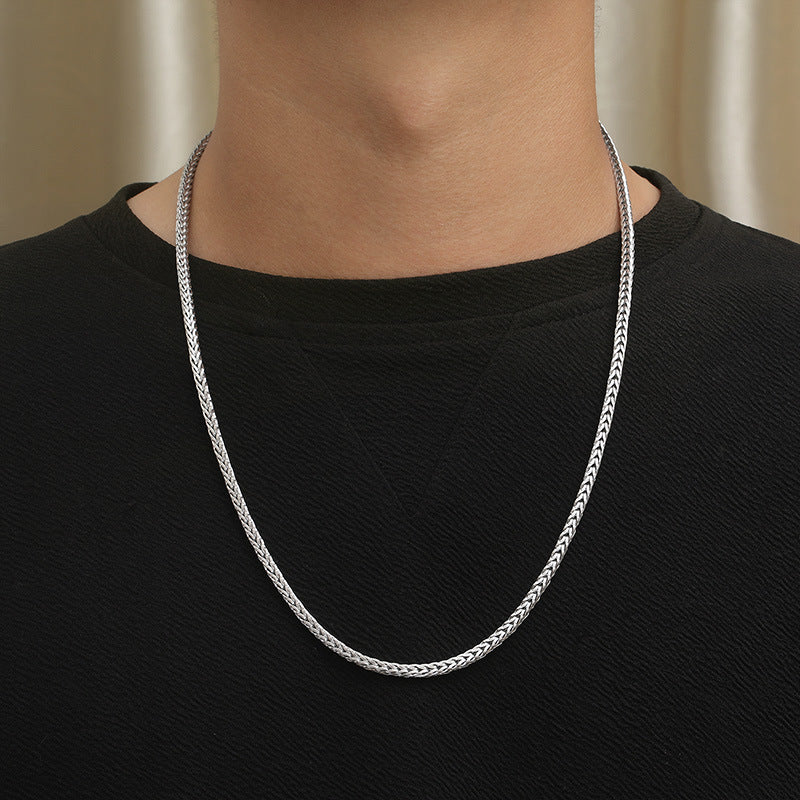 Autumn Product, Korean Version Of Street Shot Positive And Negative Keel Necklace
