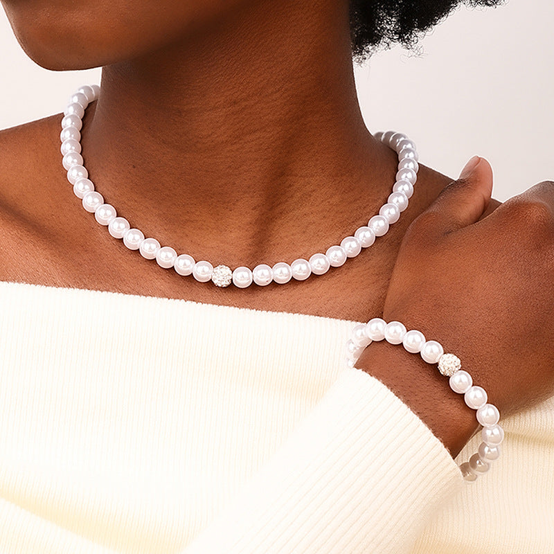 Vintage Pearl Charm Jewelry Set for Stylish Women