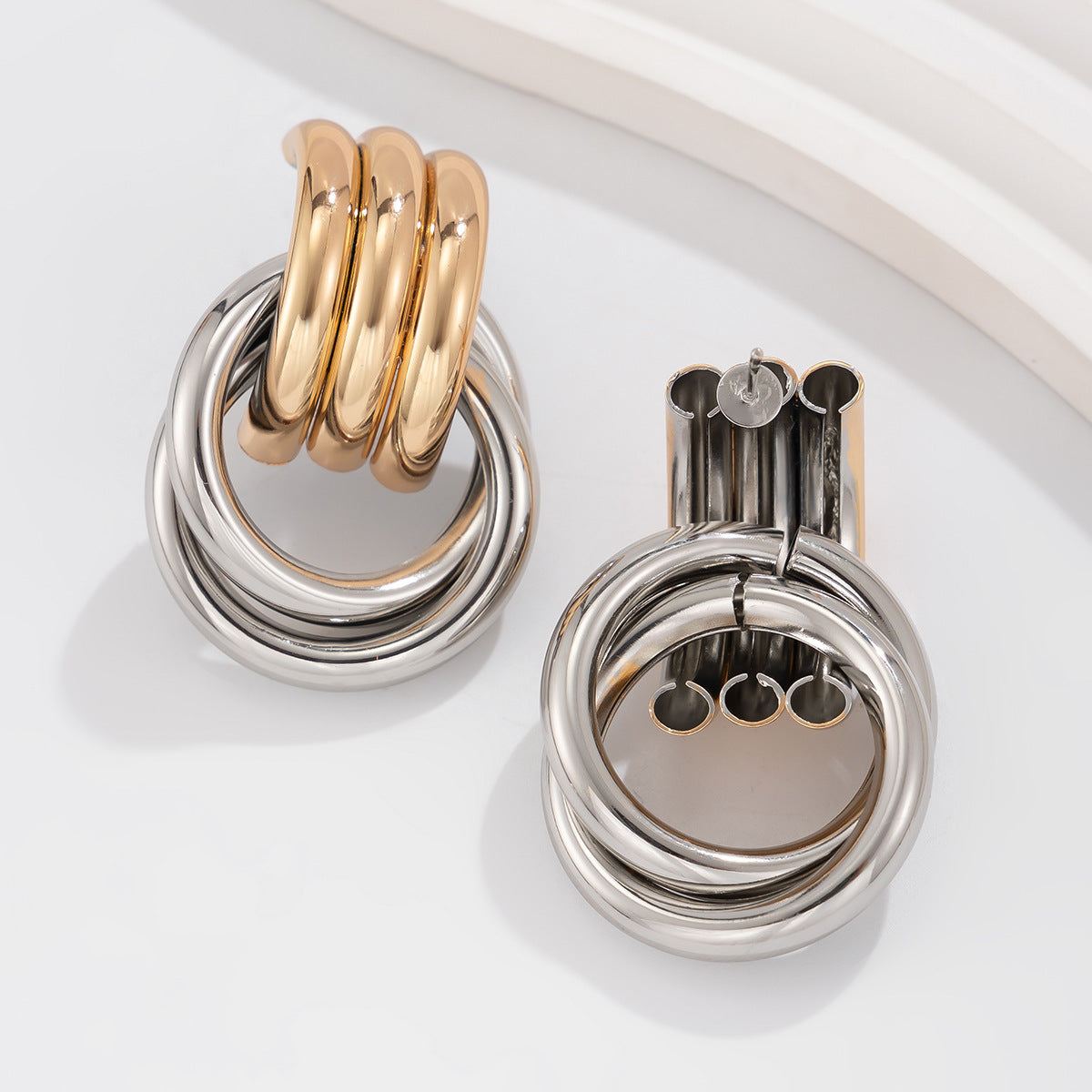 Planderful Vienna Verve Earrings – Unique Irregular Geometric Design