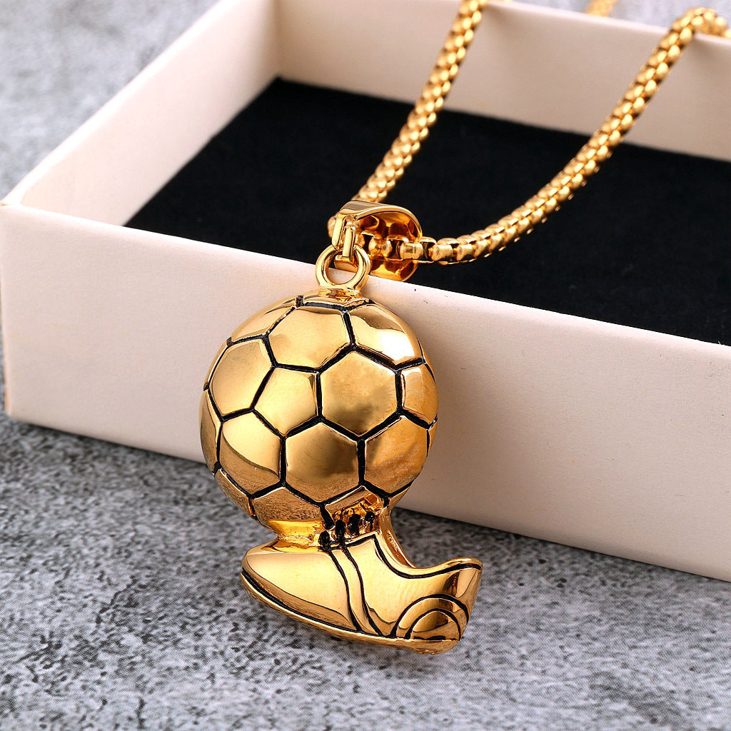 Vintage Stainless Steel Men's Pendant Necklace