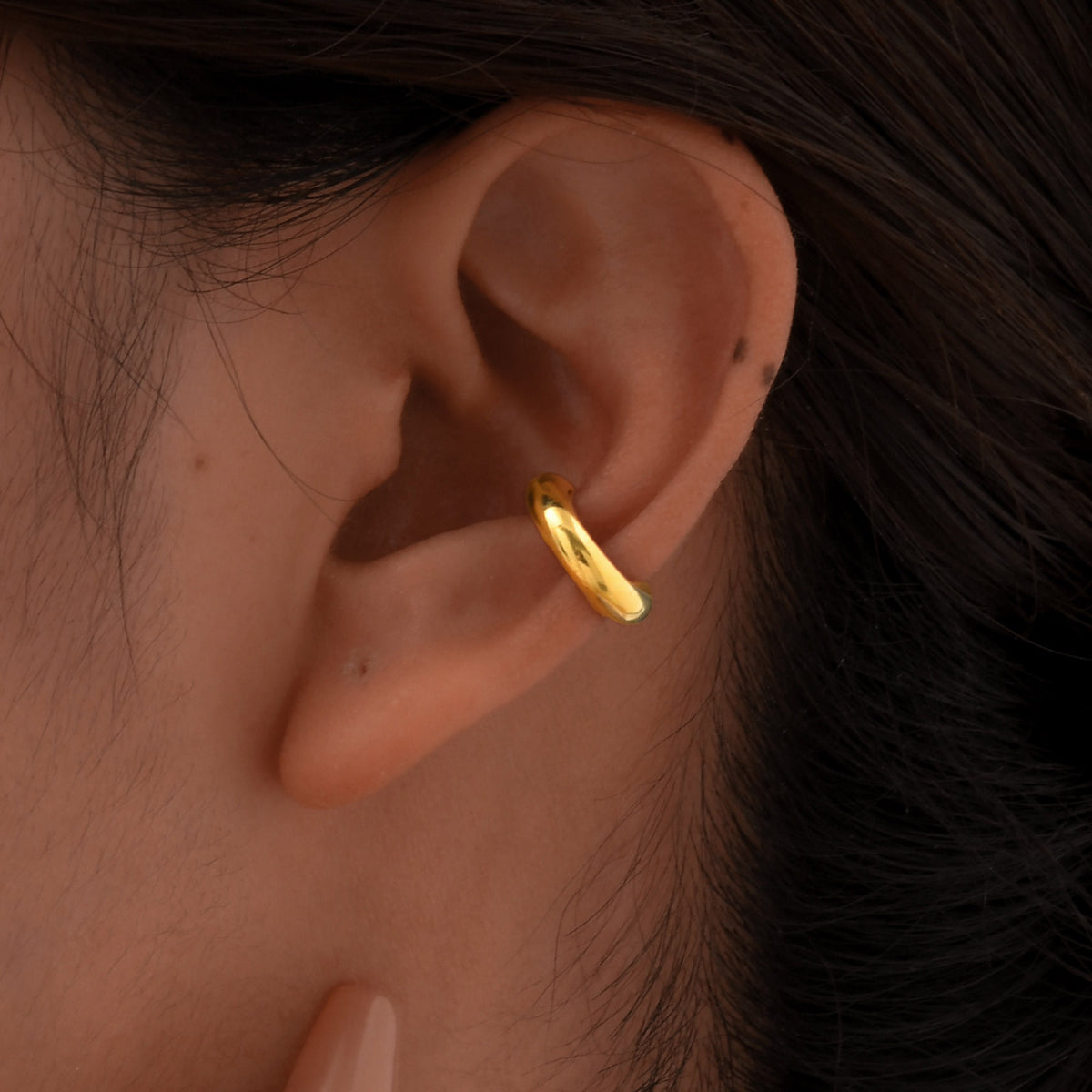 Sculptural Stainless Steel Ear Cuffs — 4 Styles