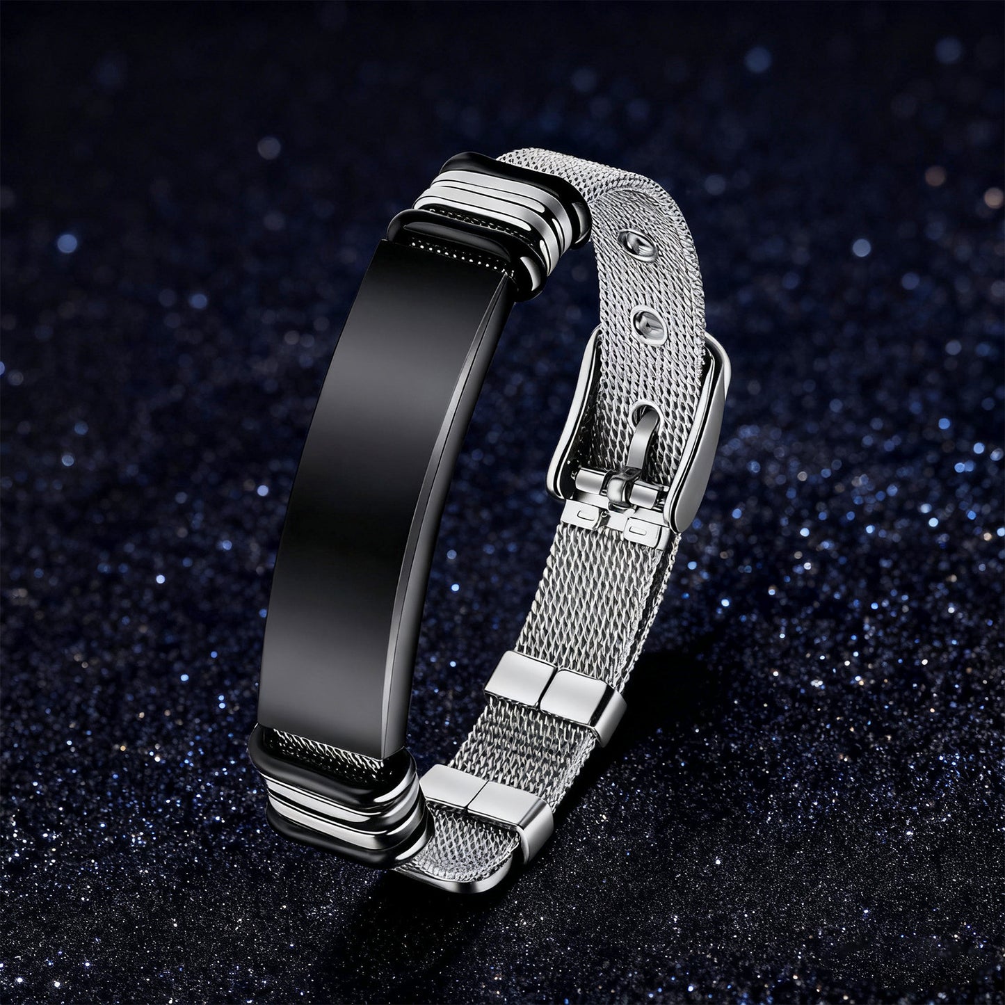Planderful Premium Stainless Steel Mesh Bracelet Adjustable Unisex Gift For Men Women Teens