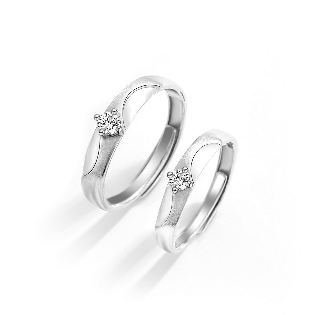 Planderful Everyday Genie – S925 Sterling Silver True Love Lifetime Couple Ring