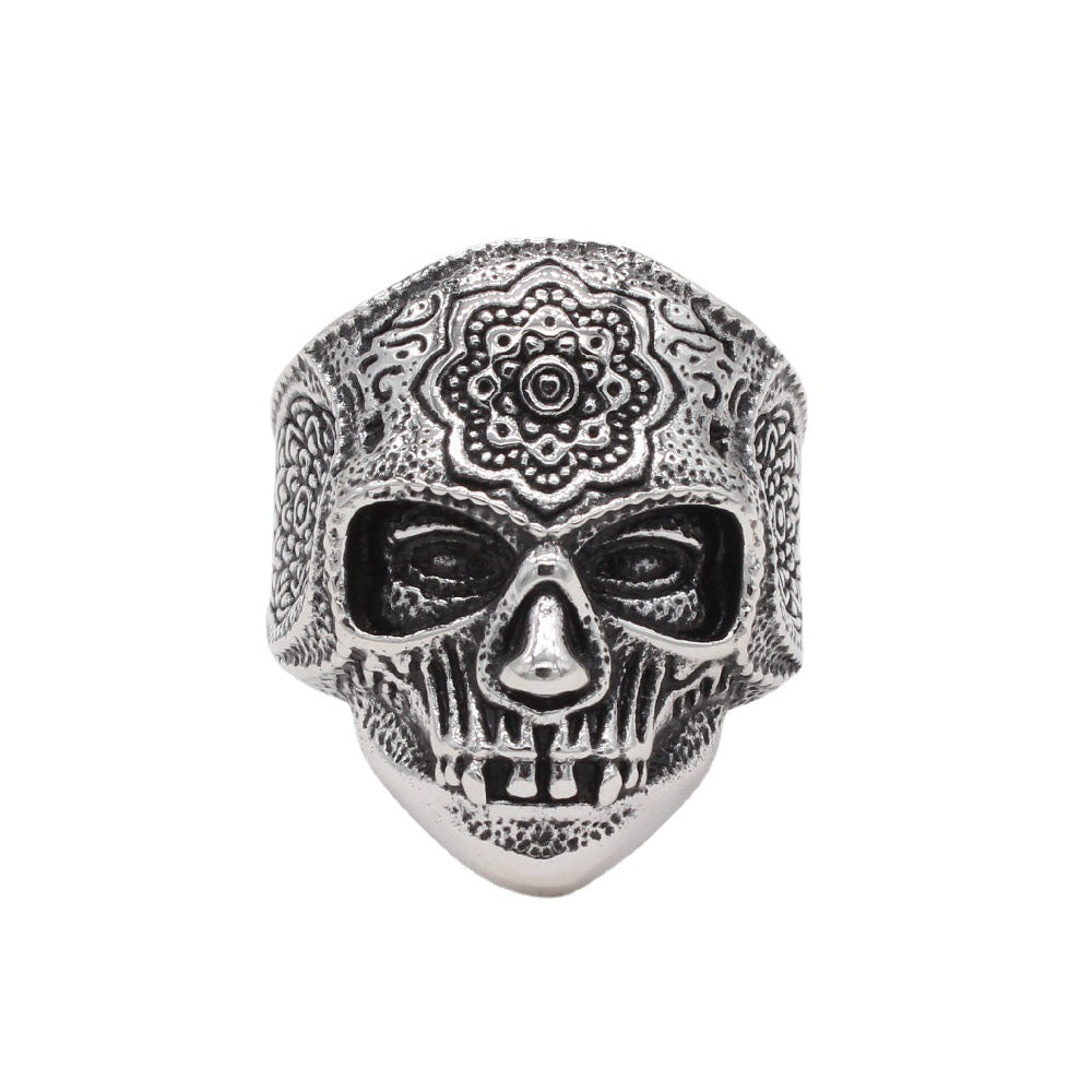 Titanium Steel Skull Ring