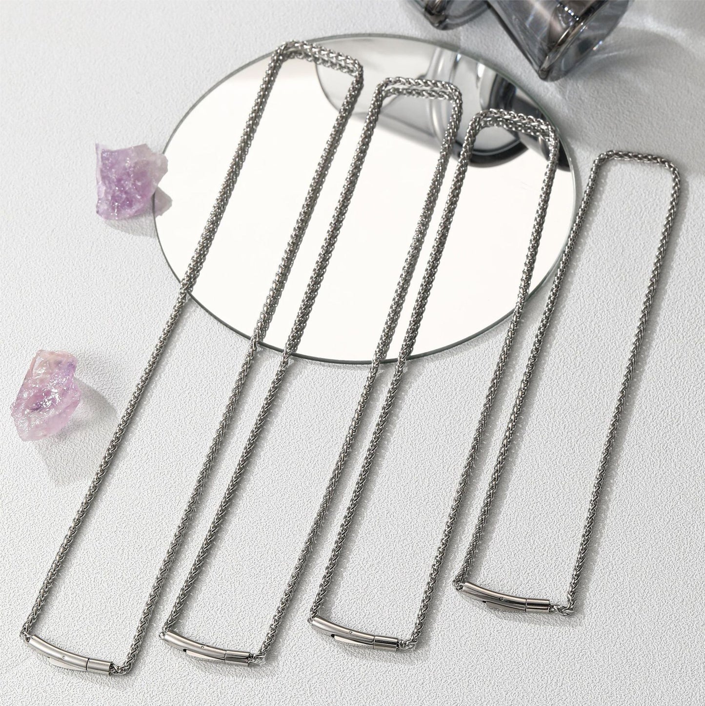 Planderful Jewelry Titanium Steel Chain Necklace For Men Hip Hop Style Domineering Fashion Accessory