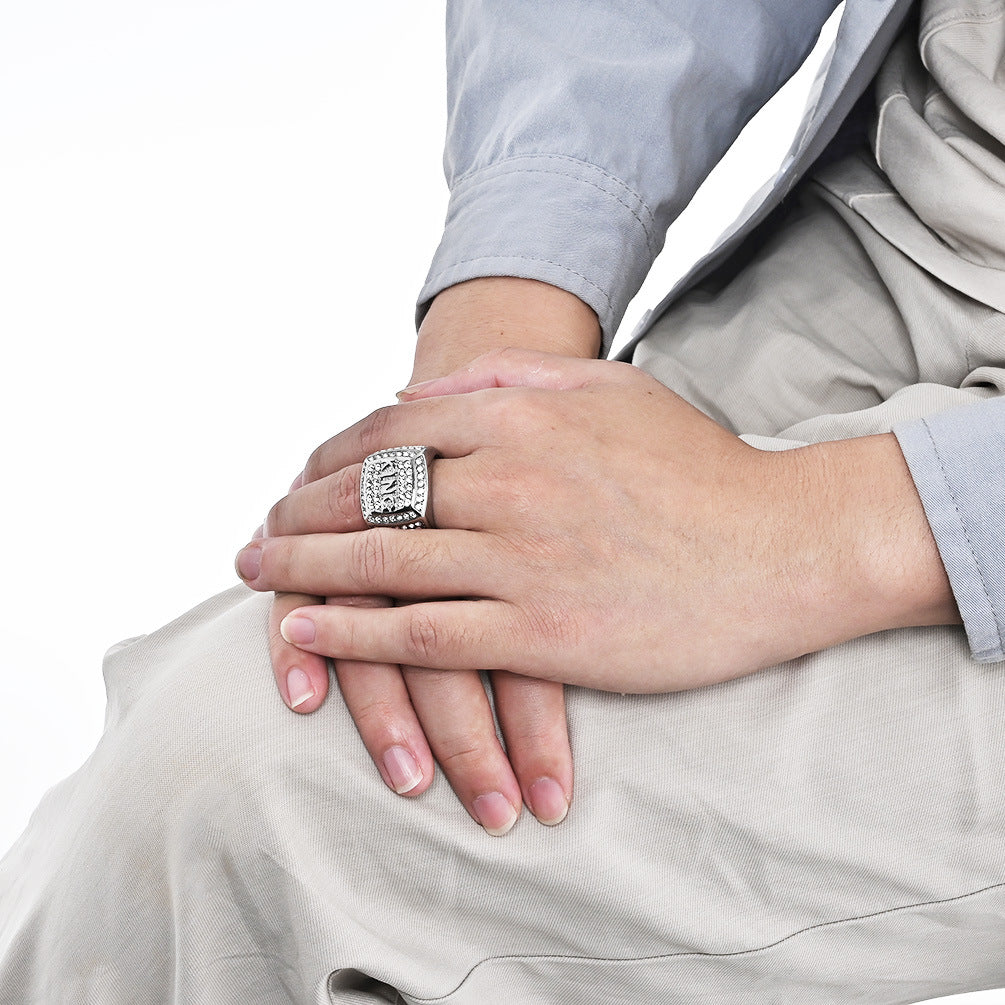 European And American Hot-Selling Hip-Hop Ring For Men