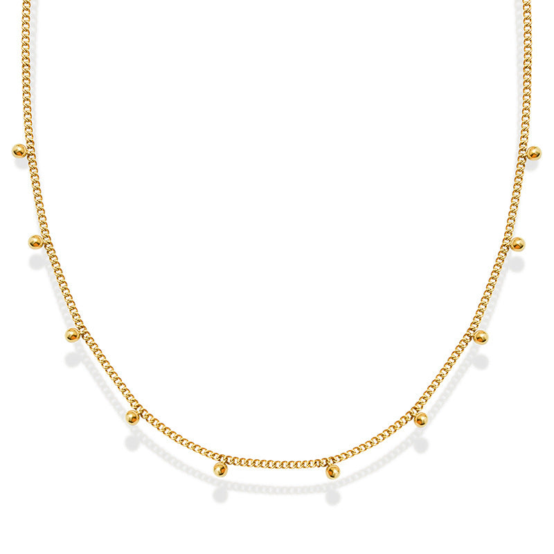 Sleek Korean Beaded Necklace for Stylish Summer Looks