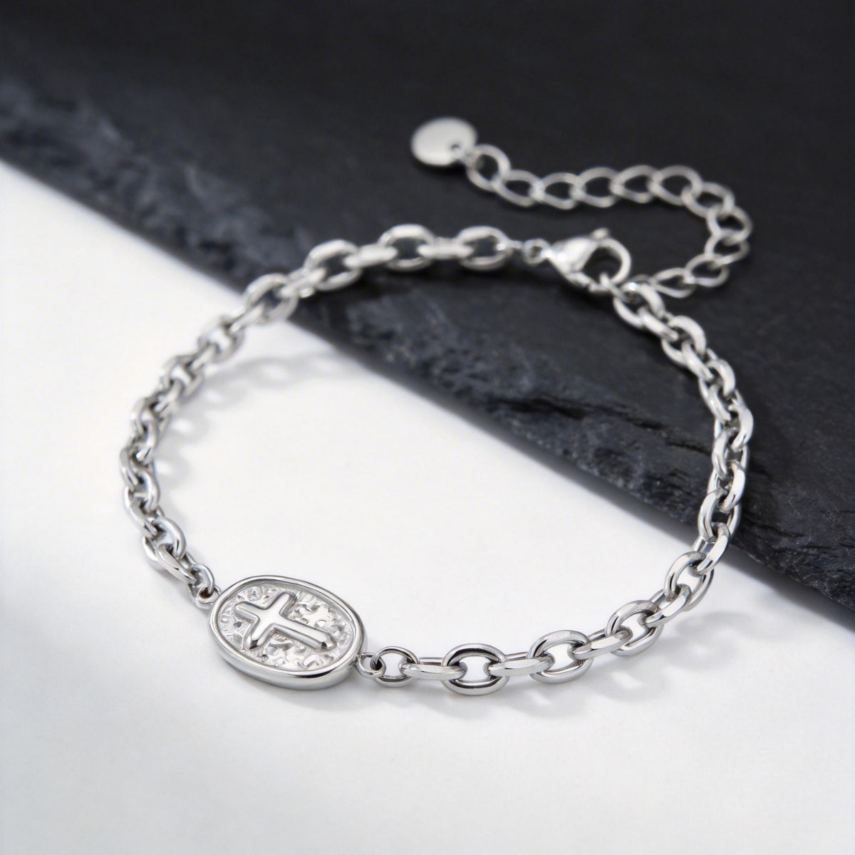 Cross Stainless Steel Bracelet