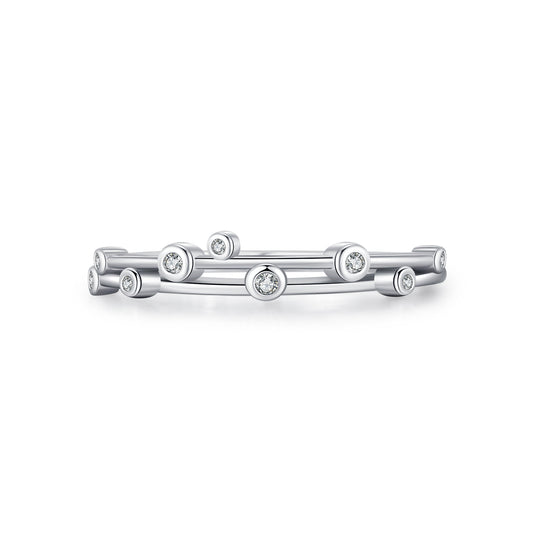 925 Sterling Silver Linear Minimalist Ring