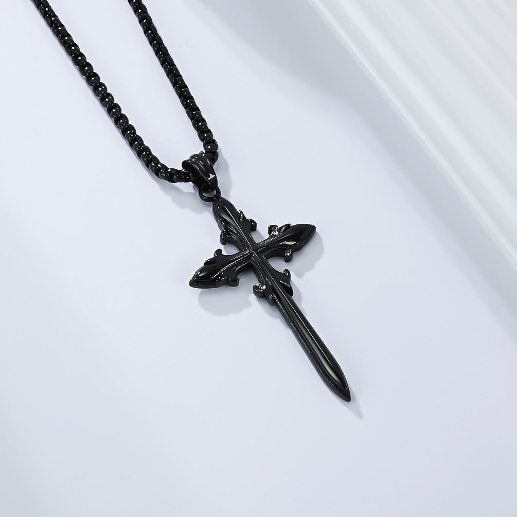 Stainless Steel Cross Gothic Vintage Necklace