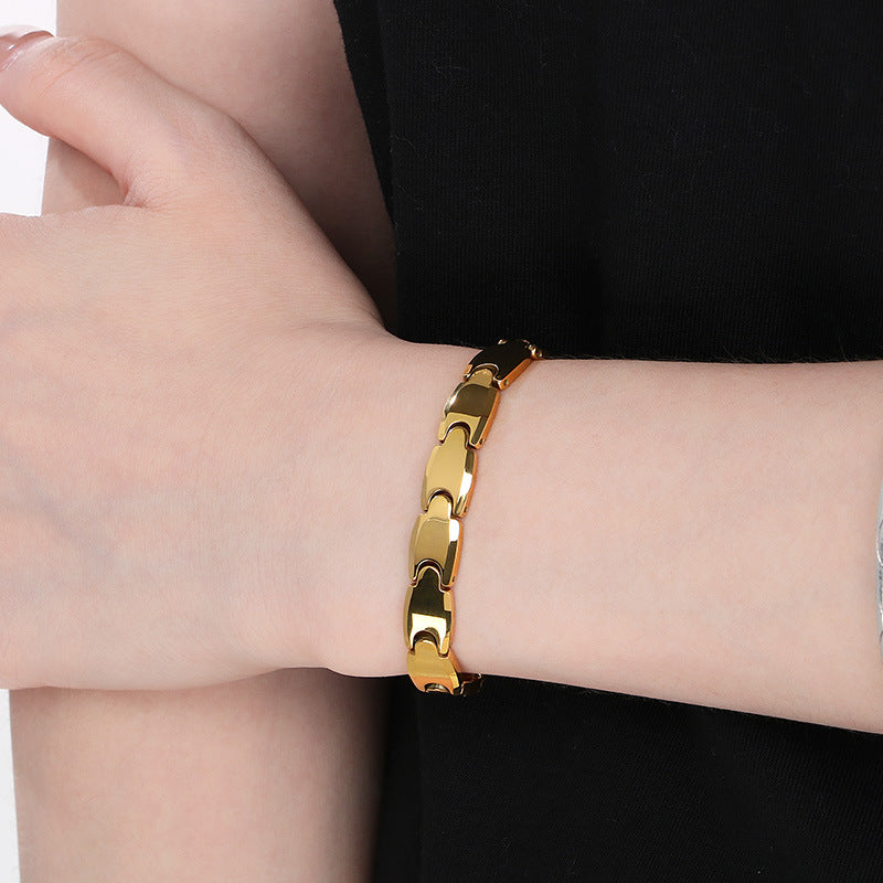 Planderful Everyday Magnetic Tungsten Bracelet For Men
