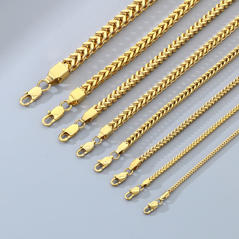 Planderful Stainless Steel Chain Bracelet For Men High End