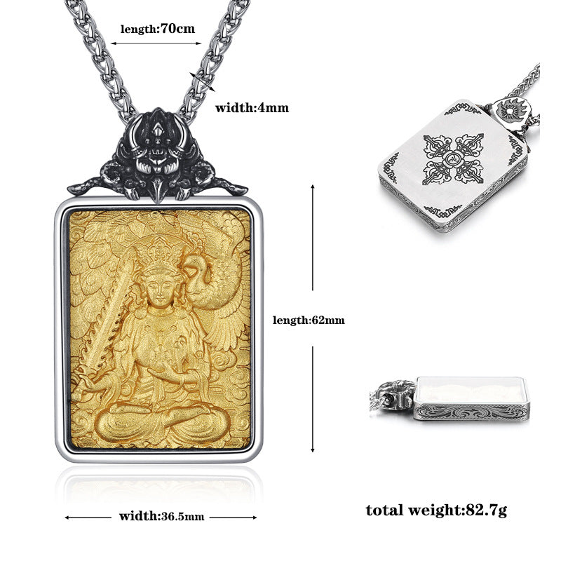 Steel Necklace - Elegant Zodiac Saints Pendant