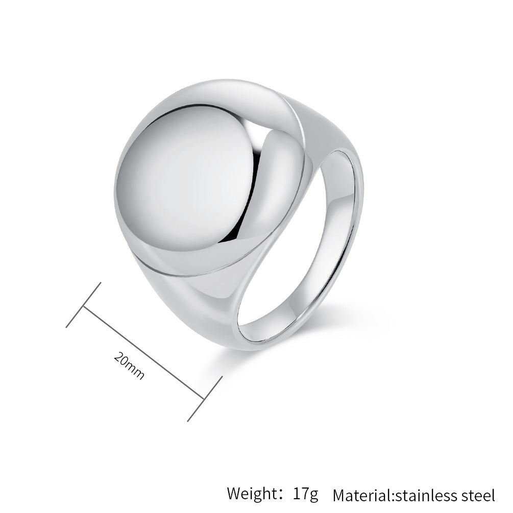 Planderful Titanium Steel Ring For Men, Smooth Surface, Daily Wear, Everyday Genie Collection