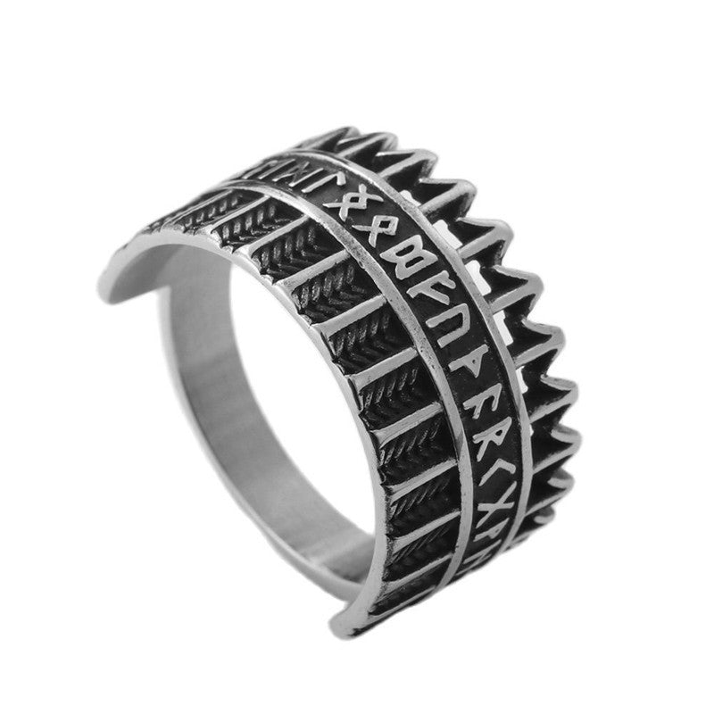 European And American Jewelry Titanium Steel Arrow Ring