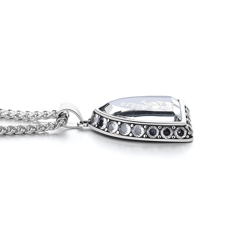 Steel Necklace – Luxury Zodiac Amulet Pendant