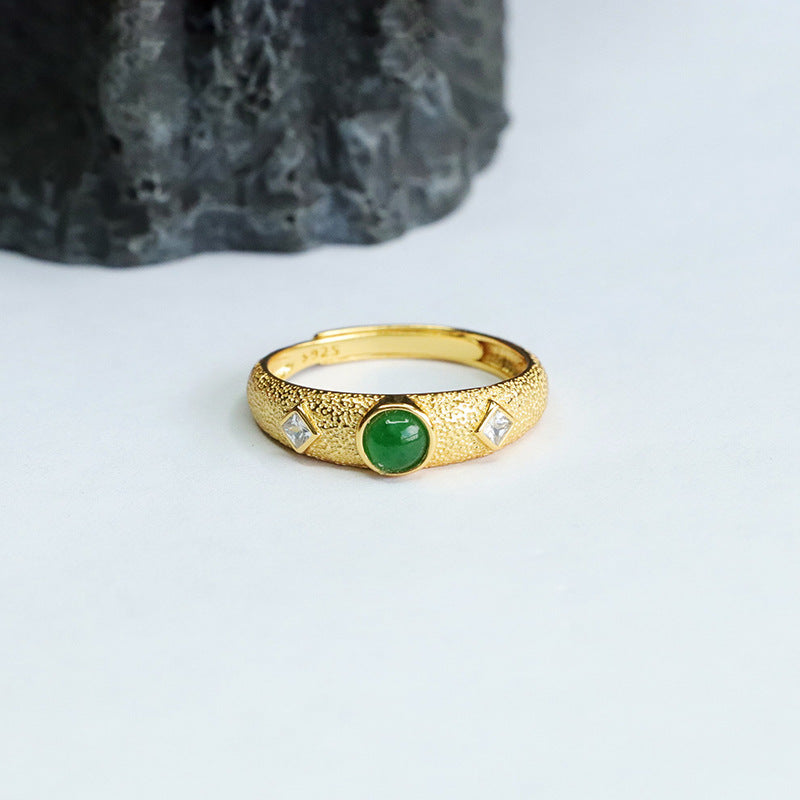 Green Jadeite Vintage Ring