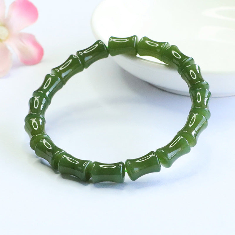 Hetian Jade Bamboo Bracelet