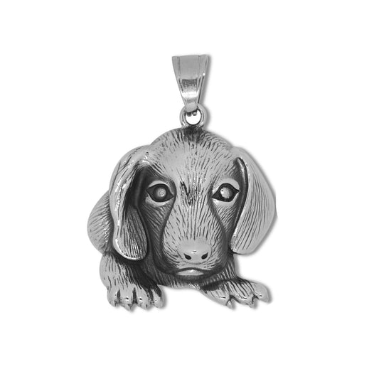 Vintage Pet Stainless Steel Men's Pendant Necklace