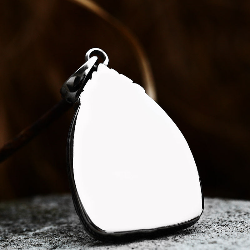 Retro Chinese-Inspired Titanium Steel Men's Pendant Tag for Wholesale Trade