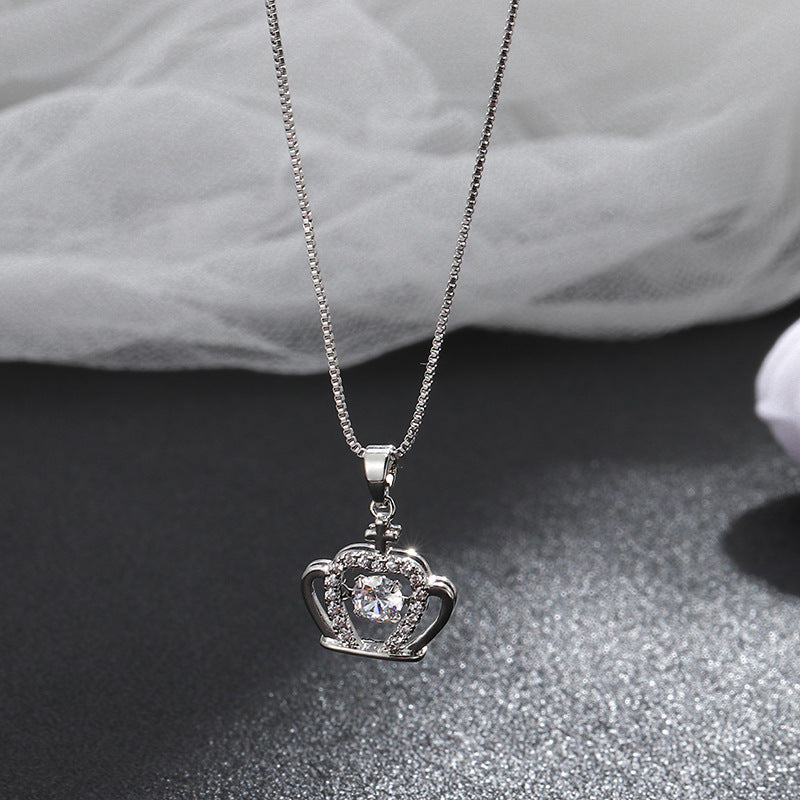 Copper Crown Zircon Necklace