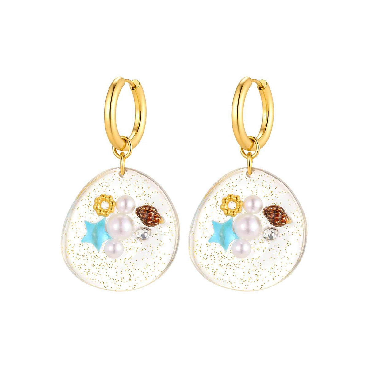 Stainless Steel Pearl Vintage Earrings