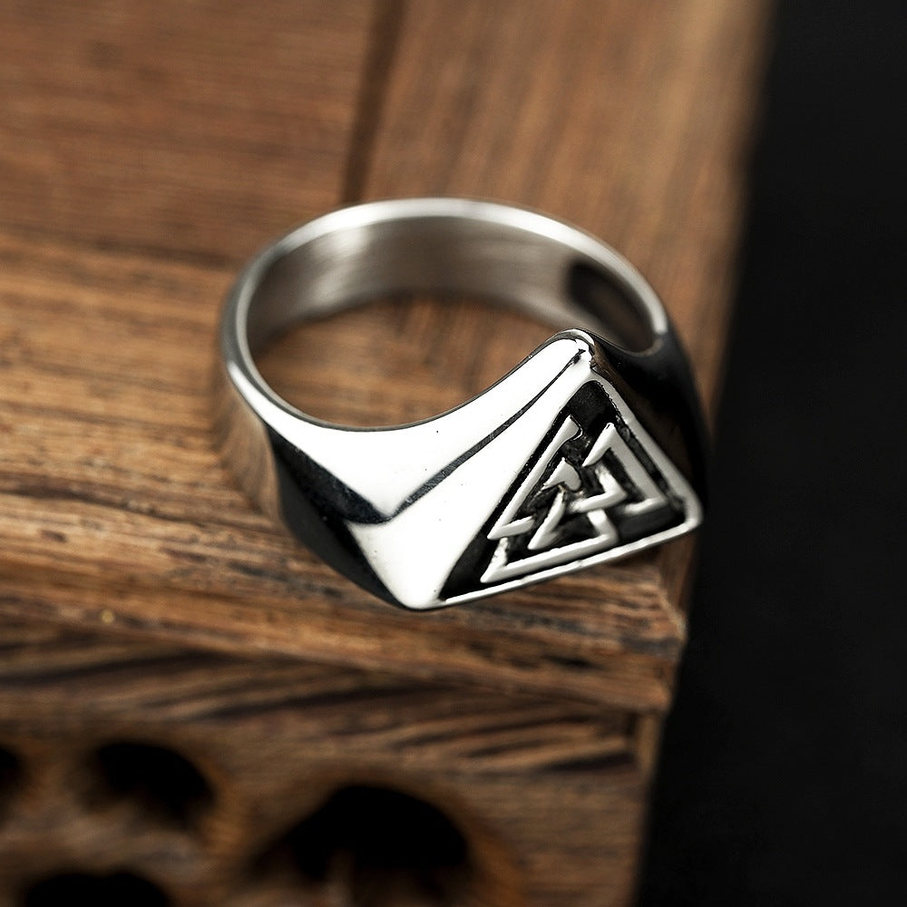 European And American Jewelry Titanium Steel Ring For Men