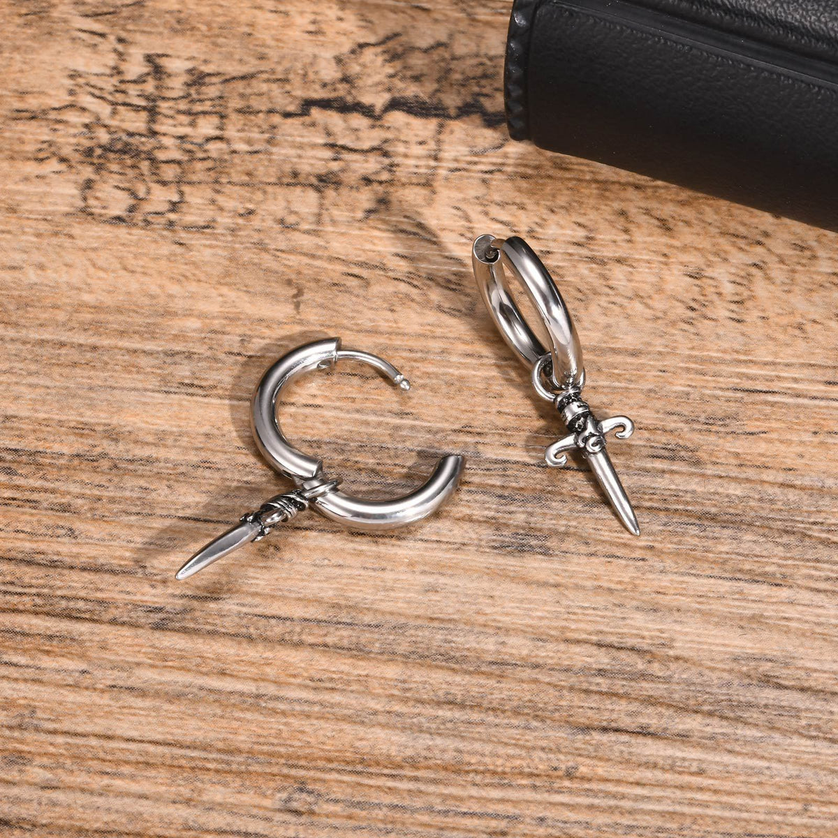 Vintage Cross Single Earrings — Two Designs