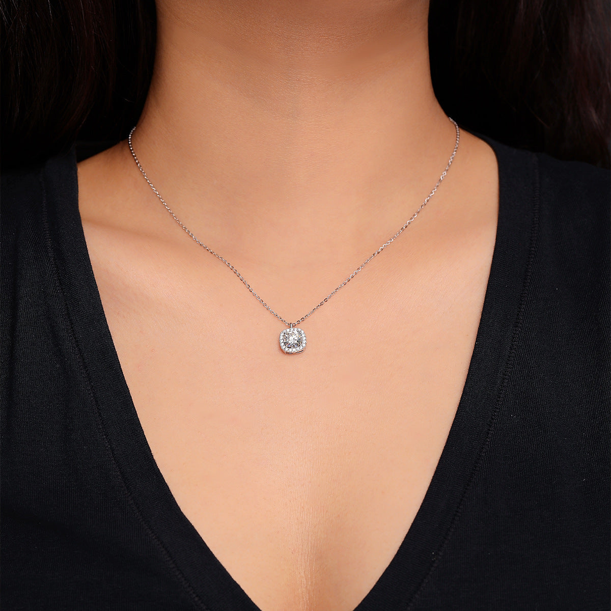 Small Sugar S925 Sterling Silver Women's Pendant Necklace