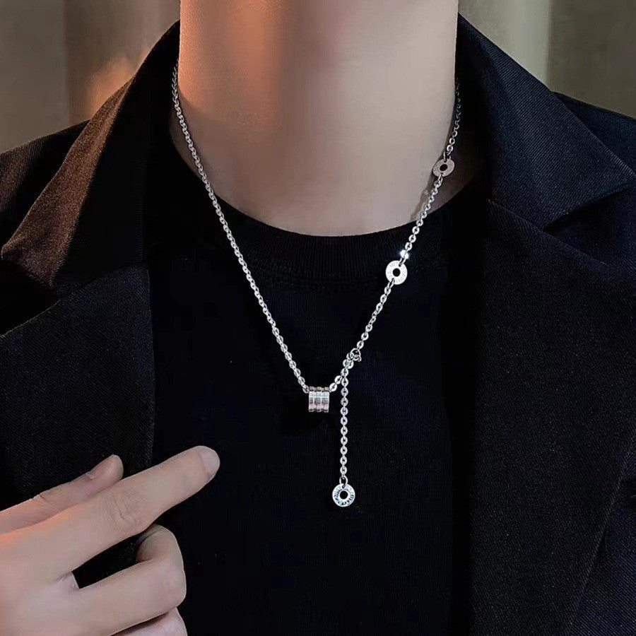 Planderful Jewelry Steel Necklace Minimalist Collarbone