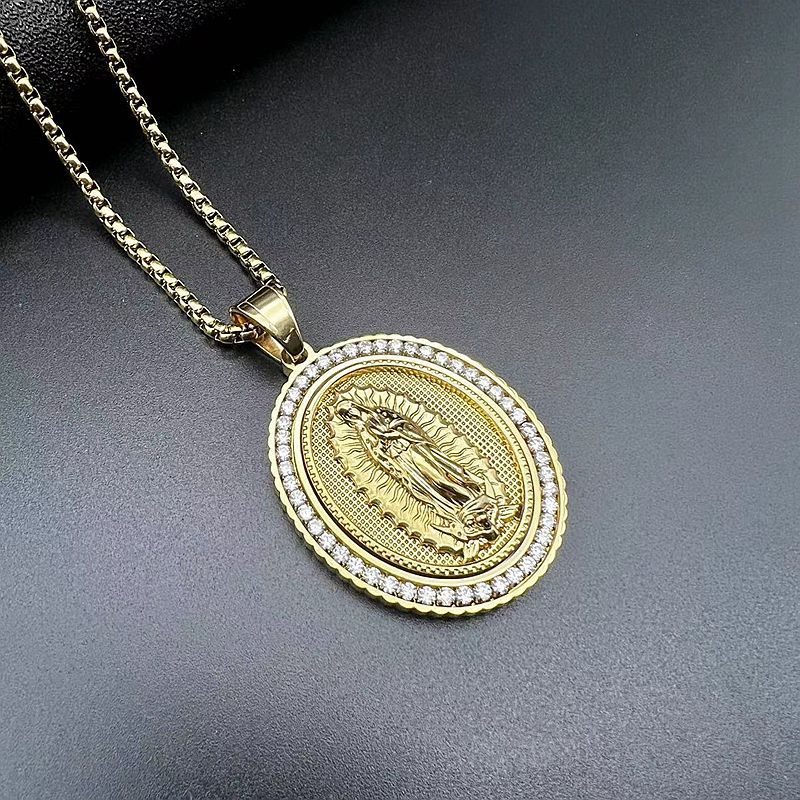 Stainless Steel Necklace – Elegant Virgin Pendant