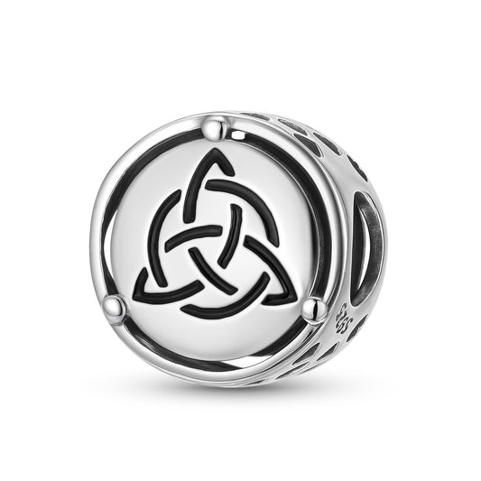 Planderful Jewelry Sterling Silver Trinity Knot Beaded Pendant For DIY Jewelry Making