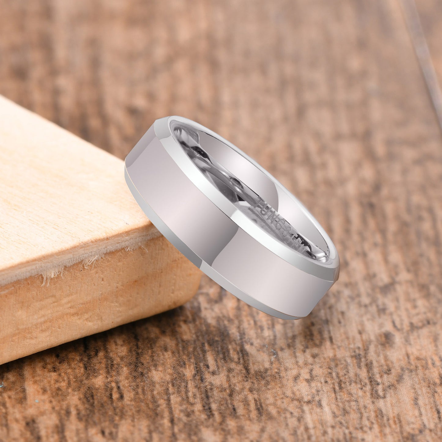 New Jewelry Wholesale Tungsten Steel Men's Ring Korean Edition