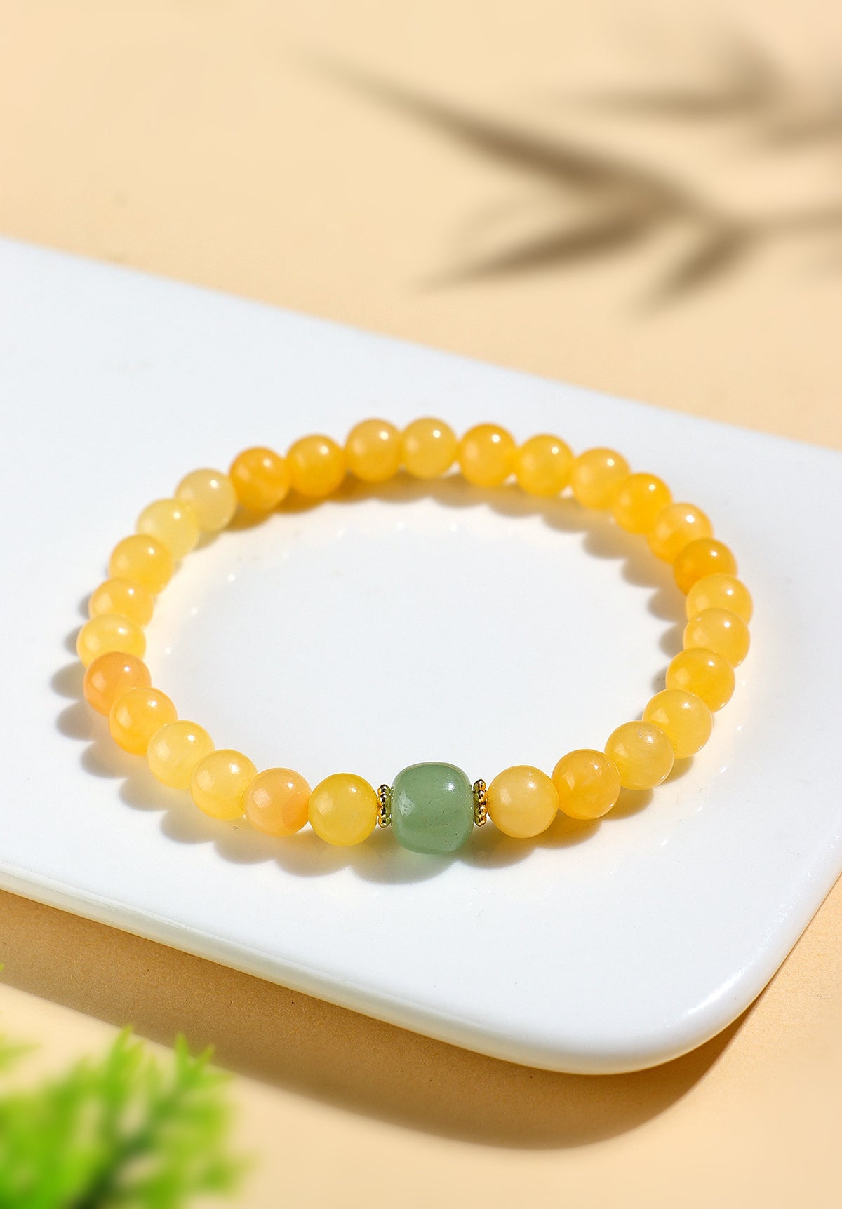 Topaz & Aventurine Double-Wrap Bracelet