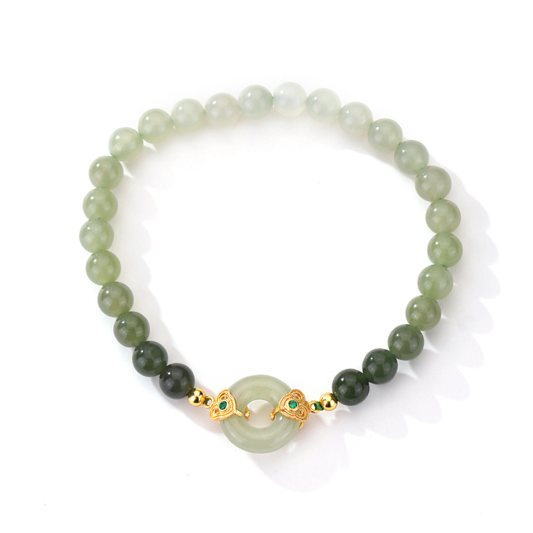 Vintage Hetian Women's Bracelet