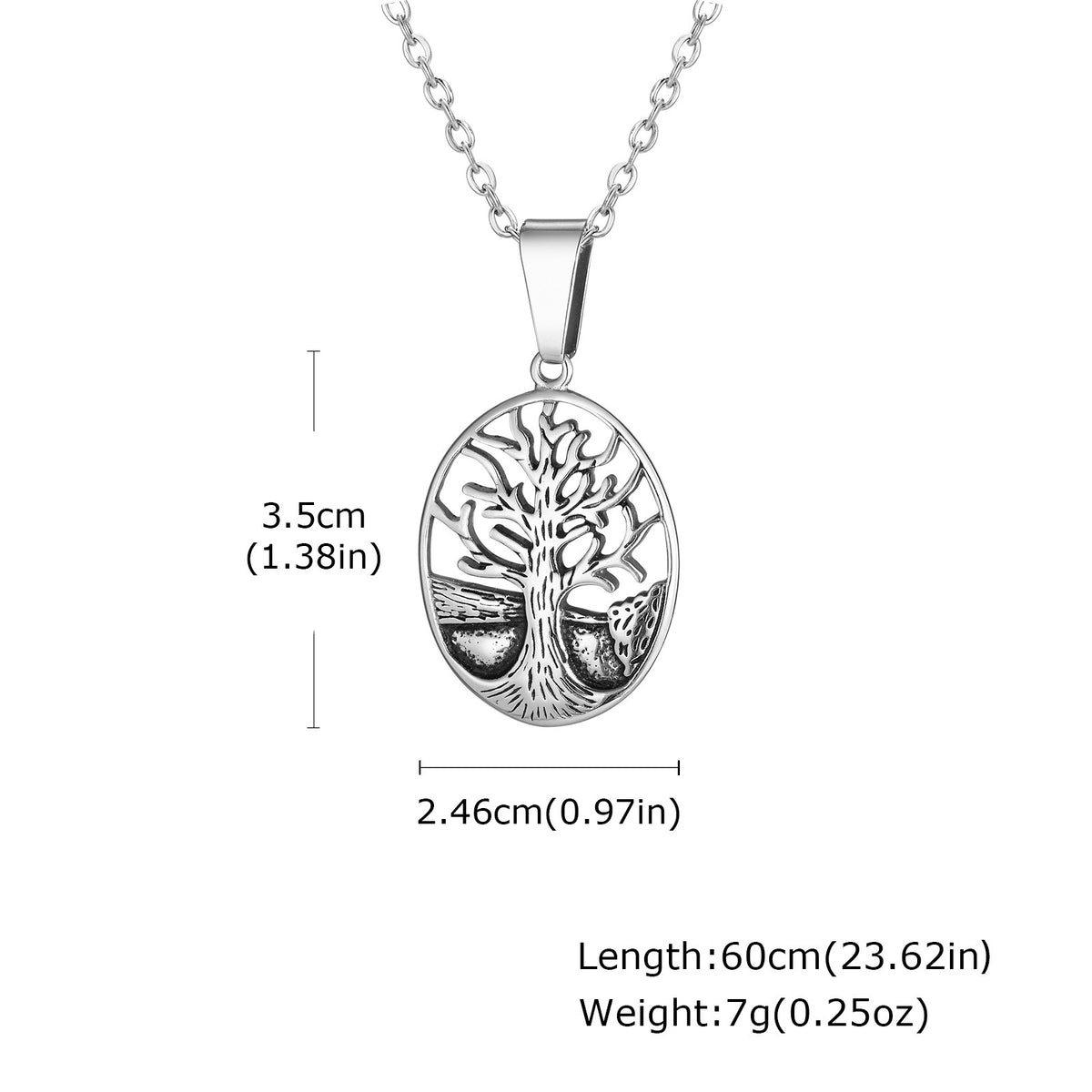 Tree of Life Stainless Steel Pendant