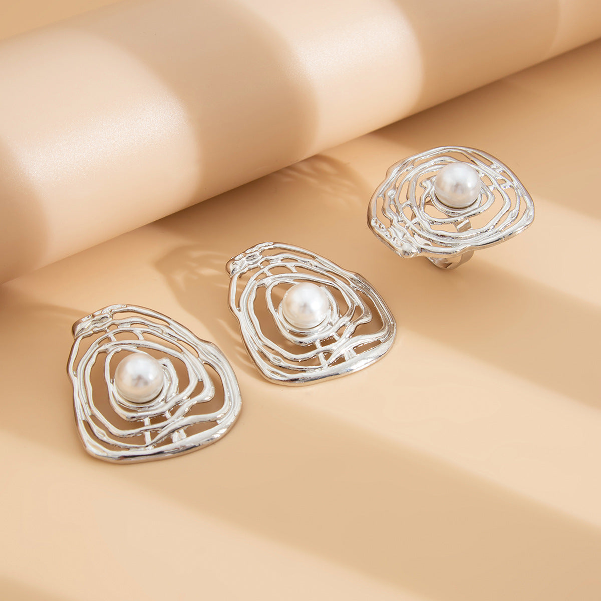 Planderful Vienna Verve Earrings – Exaggerated Irregular Geometric Design