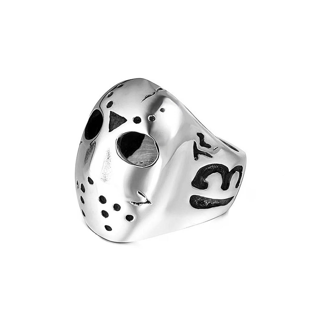 Punk Skull Viking Stainless Steel Ring