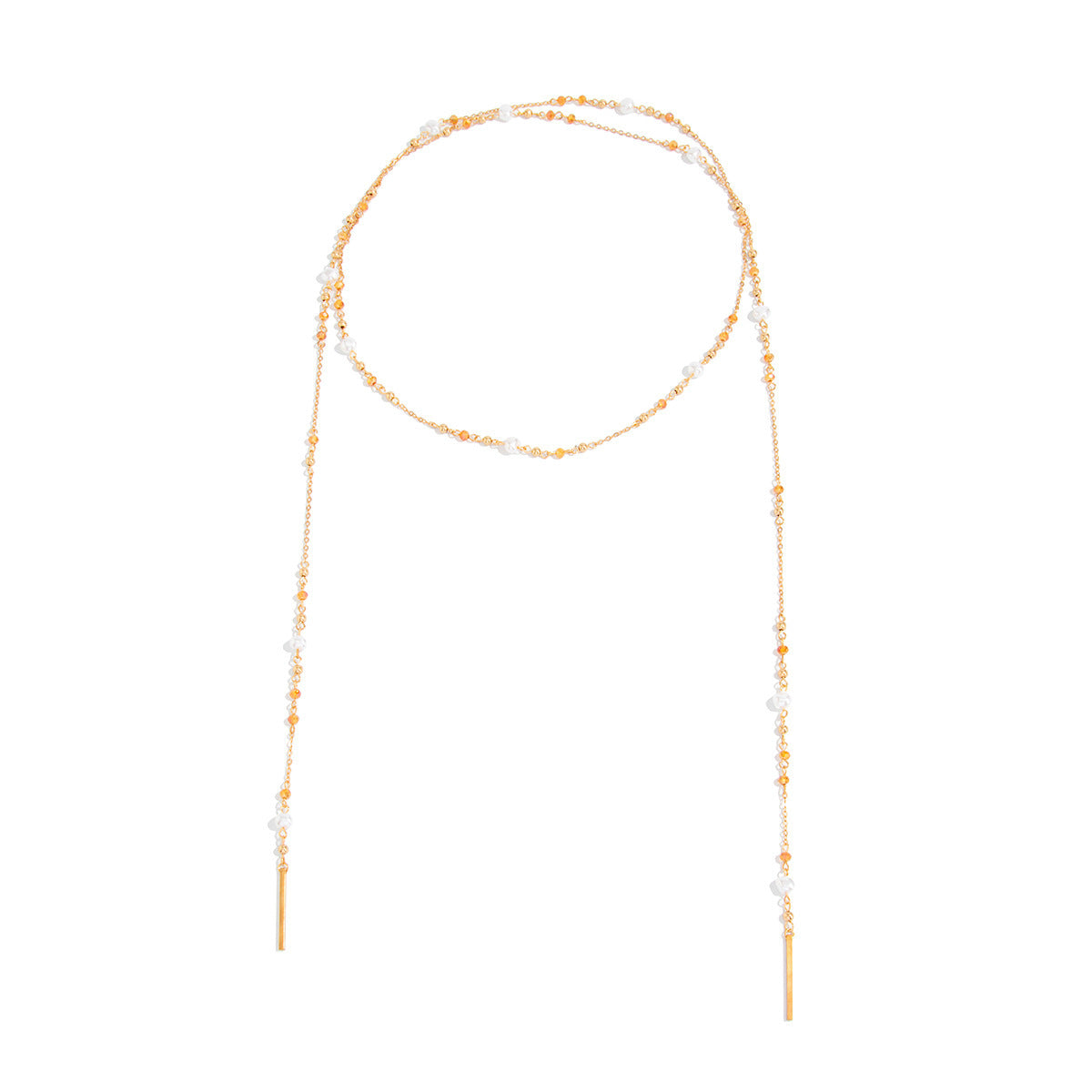 Pearl Rose & Daisy Long Necklace
