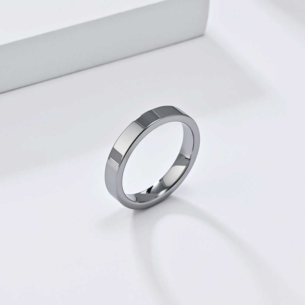 Planderful Everyday Genie Tungsten Steel Ring Unisex Luxury Wedding Band Gift for Couples