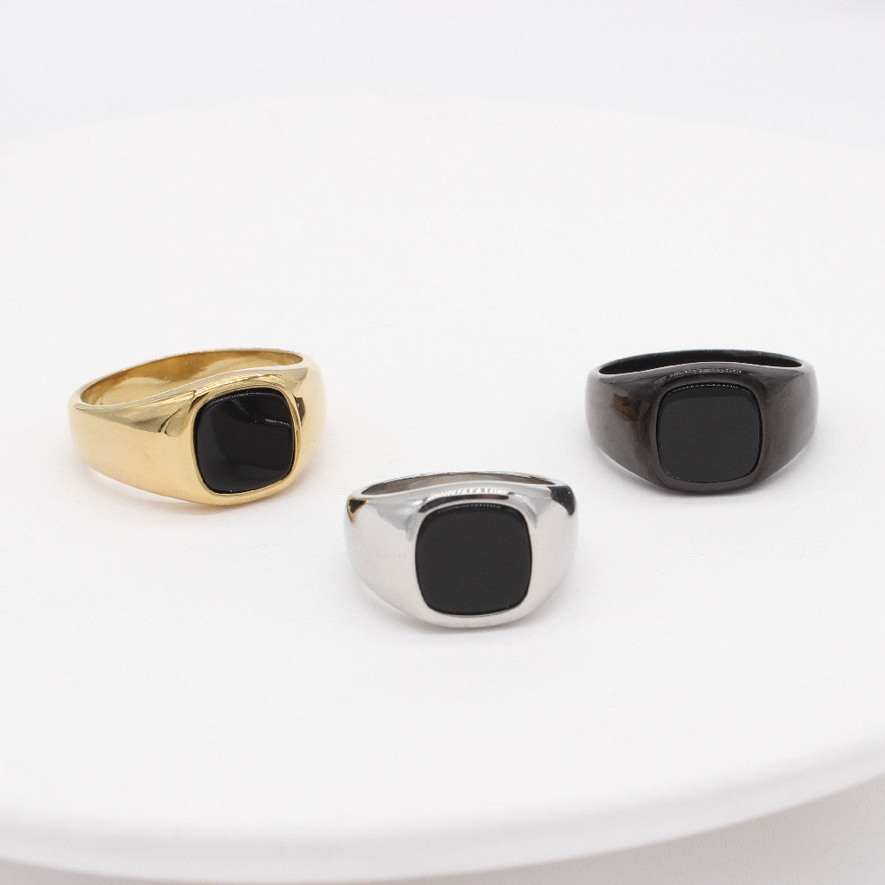 Planderful Titanium Steel Ring For Men Unisex Protection Statement Stylish Everyday Genie Collection