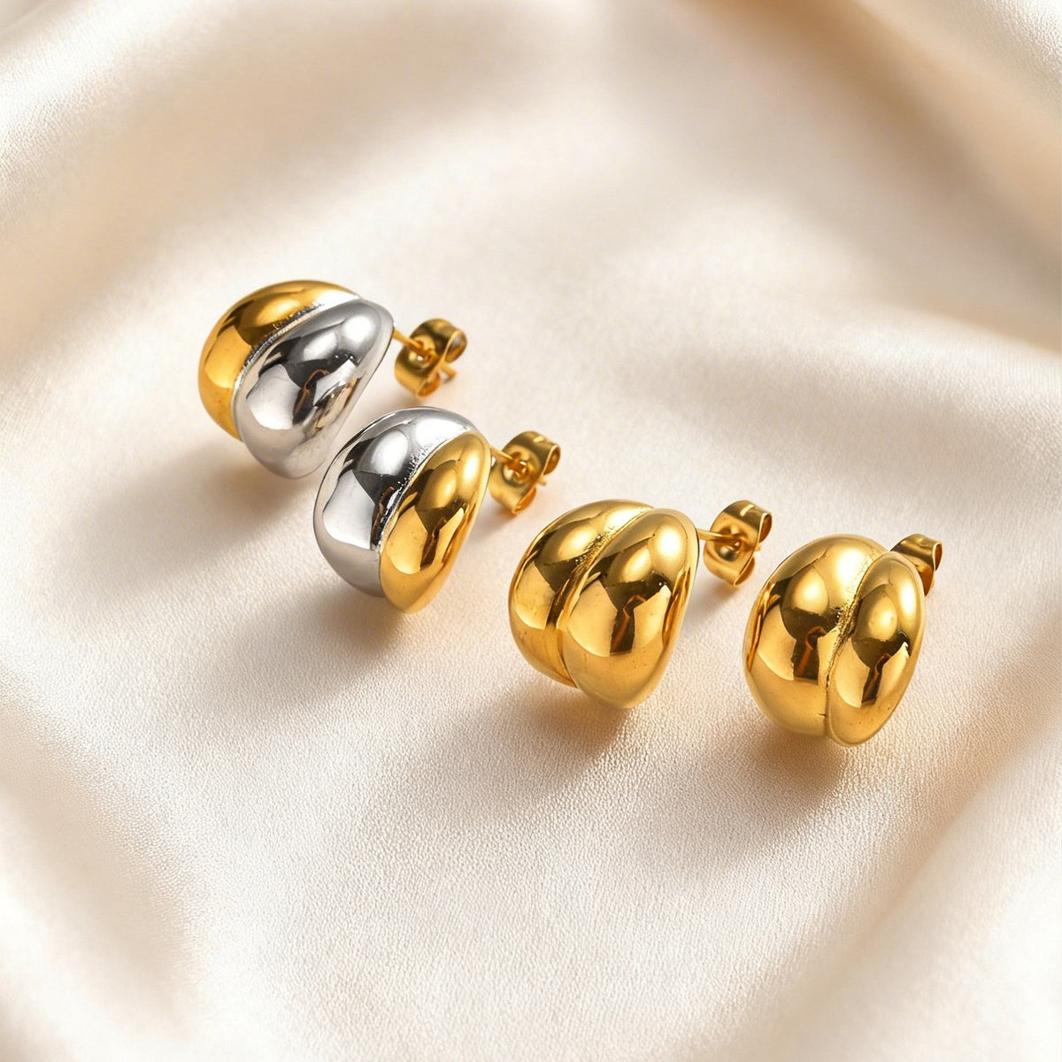 Stainless Steel Geometric Earrings