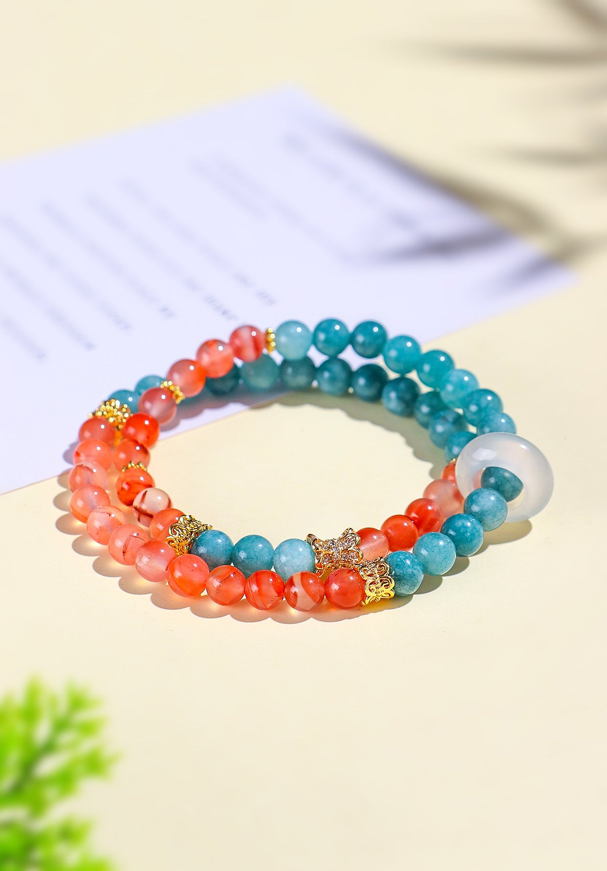 Planderful Fortune's Favor Bracelet – Fresh and Sweet Chalcedony Agate Design